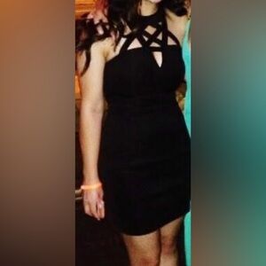 Forever 21 Black Halter Dress